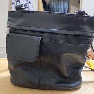 Bogota black Columbia leather bag
